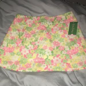 lilly pulitzer floral skirt. NWT
